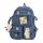  Schulrucksack mit mehreren Fächern (KAWAII) Blautöne 35 l