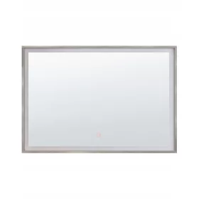  LED Wandspiegel 60x80 silber