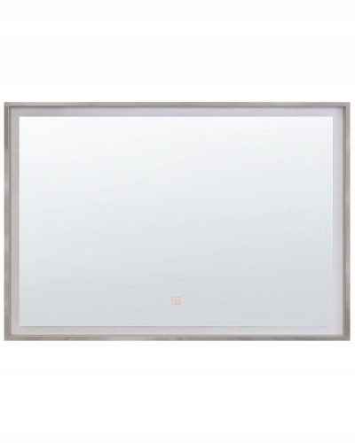  LED Wandspiegel 60x80 silber