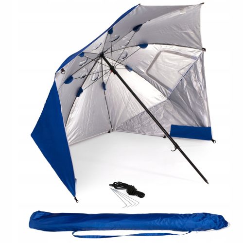  Klassischer Regenschirm Bestif in Blau und Marineblau, 220 x 210 cm