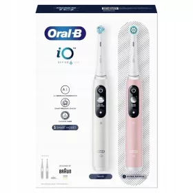  Oral-B iO6 DuoPack Weiß/Rosa Zahnbürstenset