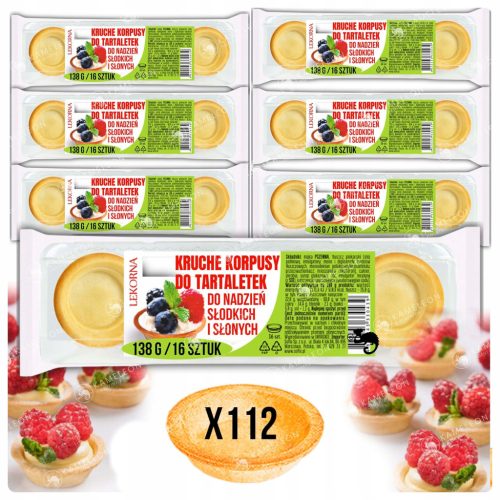 LEKORNA Krümelige Mini-Tartelettes Körper Perfekt für Süße und Salzige Füllungen
