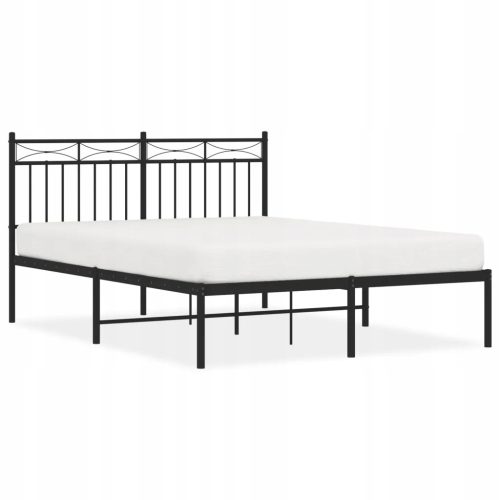  VidaXL Metall-Doppelbett 140x200 schwarz