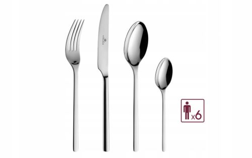  Gerlach MODERN Besteckset 30-tlg. + Rotweingläser 6-tlg.