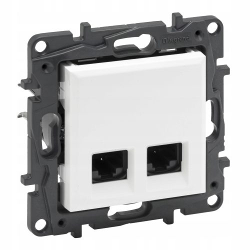  BUCHSE 2xRJ45 5e UTP LEGRAND NILOE STEP WEISS