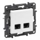  BUCHSE 2xRJ45 5e UTP LEGRAND NILOE STEP WEISS