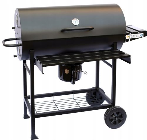  LANDMANN HOLZKOHLEGRILLWAGEN MIT GUSSEISEN-GRILLABDECKUNG GUSSEISEN-GRILL