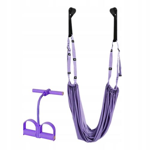  Aerial Yoga Stretching Gym Inversion Übung Fitness Yoga Lila Set B