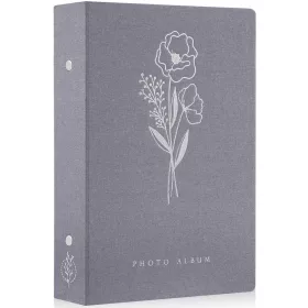    Fotoalbum 10x15 300, großes Fotoalbum aus Leinen, Pozi-Taschen