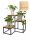  Blumenständer, Eckständer aus Metall für Blumen, Loft, 3 Blumentöpfe NEU