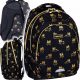 Schulrucksack HEAD GOLDEN FRENCHIE für Klasse 3+ in Schwarz-Gold