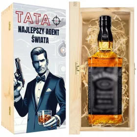    Vatertagsgeschenk für Papa – lustige Whiskykiste aus Holz
