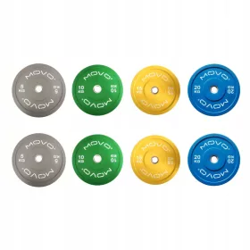  Olympic Bumper Gewichtsset 100 kg | Bunte Trainingsteller