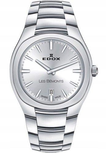  Edox Les Bemonts 57004-3AIN Damenuhr 30 mm SILBER SWISS MADE