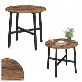  Songmics Vasagle Tisch rund 80 x 80 x 75cm schwarz