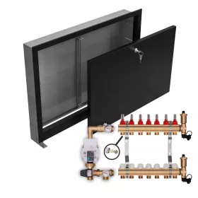  Unterflurverteiler 7 + WILO-PUMPE + ANSCHLÜSSE + BLACK BOX