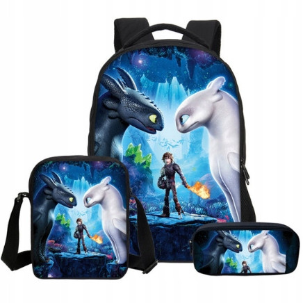 SO TRAINIEREN SIE IHREN DRACHEN SET RUCKSACKTASCHE PENCASE