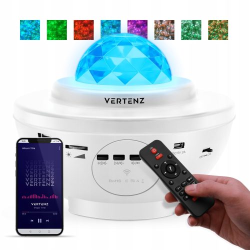  Vertenz Magic 10 LED-Sternprojektor Weiß