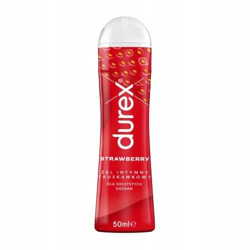  Essbares, feuchtigkeitsspendendes, duftendes Wassergel Durex Erdbeere 50 ml