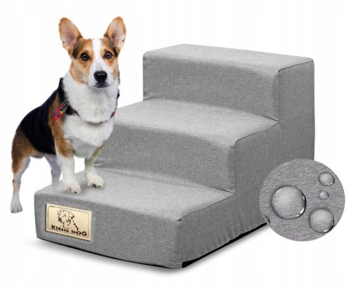  Treppe, Treppe für Hunde und Katzen, Rampe, Plattform, 3 Stufen, stabil, 30 cm, rutschfest