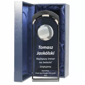    Kristallstatuette – ein Geschenk für einen Volleyballtrainer oder -spieler