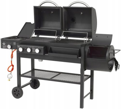  3in1 Gas-Holzkohlegrill El Fuego Sierra Combigrill