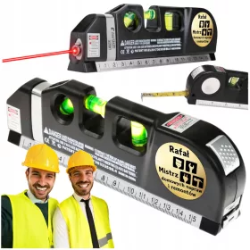    Geschenk für Papa. Laser-Wasserwaage mit Maß. Geschenk für Papa + Gravur