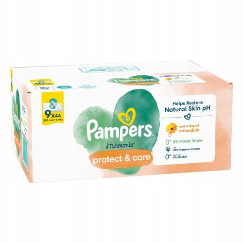  Pampers Harmonie Protect & Care Feuchttücher 9 x 44 Stk.