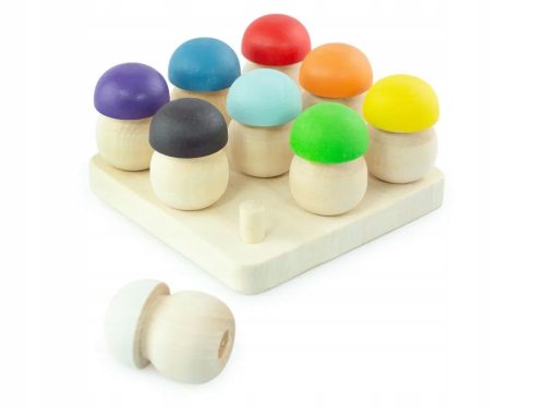  Montessori Holzspielzeug „Pilzwiese 9“