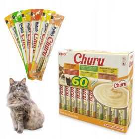  INABA cremiger Leckerbissen mit Huhn für Katzen 60x14g