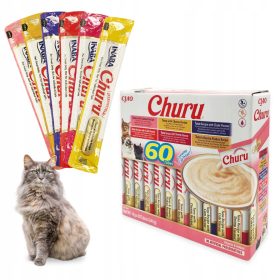    INABA cremiger Leckerbissen mit Thunfisch für Katzen 60x14g