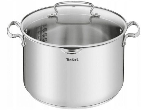 TEFAL Duetto+ Edelstahltopf 28 cm, 10 L mit Abgießdeckel - Für alle Herdarten geeignet