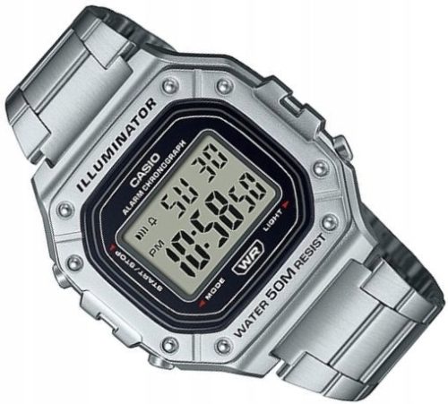  CASIO W-218HD-1A JUGEND-DIGITALUHR MIT HINTERGRUNDBELEUCHTUNGSBOX 43 mm
