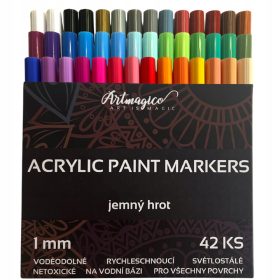  Artmagico Acrylmarker mit feiner Spitze (1 mm) 42 Stk