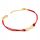  Infinity-Armband aus Silber an einer Schnur, 925