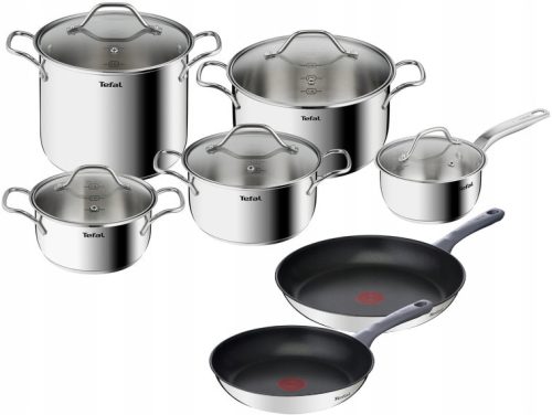  Tefal Intuition Daily Cook Topfset, Edelstahl, 12-tlg.