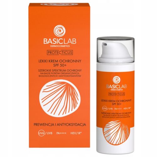 BasicLab Dermatologischer Gesichtsschutzcreme SPF50+, 50 ml - Hoher UV-Schutz
