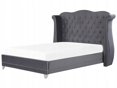  Beliani AYETTE gepolstertes Doppelbett 180x200 in Grautönen