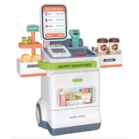    SUPERMARKT-SHOP FÜR KINDER, SET MIT ZUBEHÖR, SPIELZEUGKASSE