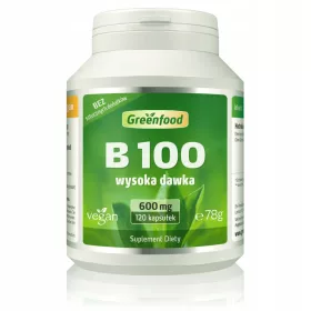   Greenfood B100 Komplex - Hochdosierte Vitamin B-Kapseln für Veganer