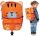  Trunki Kindergartenrucksack mit mehreren Fächern für Jungen, Mädchen, Weiß, Schwarz, Orangetöne