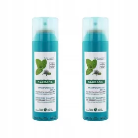    Klorane entgiftendes Trockenshampoo mit Bio-Wasserminze, 2 x 150 ml