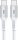  Korgy CCW12 USB-C – USB-C-Kabel 60 W, 1,2 m, weißes Nylon, Schnellladung