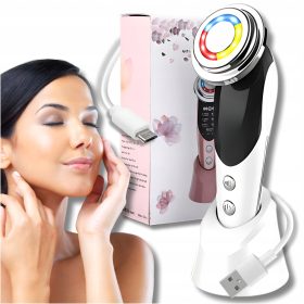    UNNÖLLIGE MESOTHERAPIE 7in1 ELEKTRISCHES GESICHTSMASSAGER EMS LIFTING LED