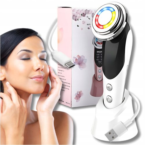  UNNÖLLIGE MESOTHERAPIE 7in1 ELEKTRISCHES GESICHTSMASSAGER EMS LIFTING LED