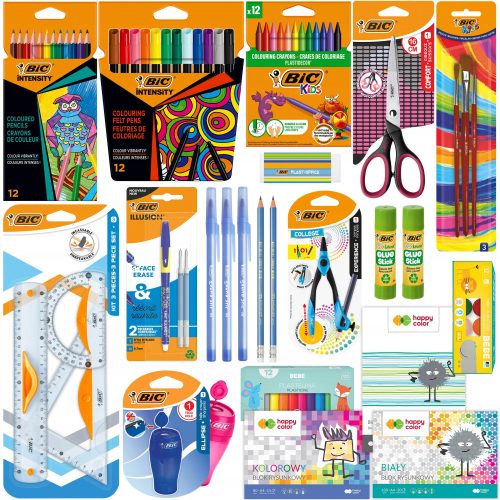  BIC SCHOOL LAYET FÜR DIE KLASSEN 4–6 Buntstifte, Marker, BLEISTIFTE, BLÖCKE + KOSTENLOS