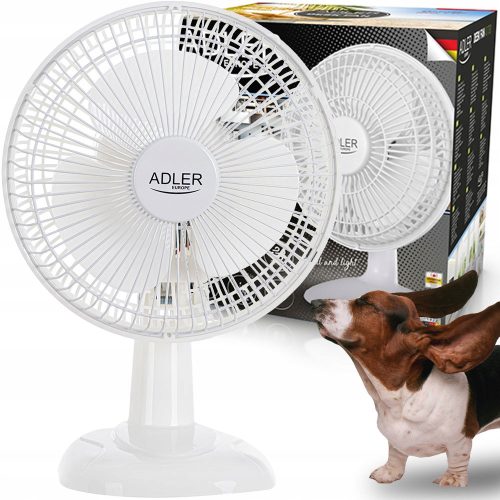  Adler SILENT Tischventilator weiß