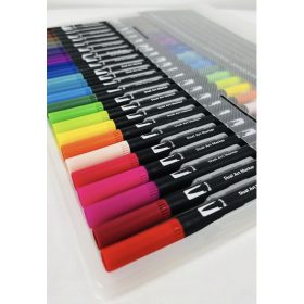    Wasserbasierte Marker mit Doppelspitzenpinsel – 24 Stück.