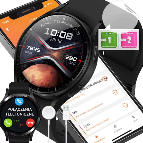  HERREN-SMARTWATCH, HERREN-POLNISCHES MENÜ, BLUETOOTH-ANRUF-UHR
