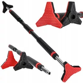    VERSTELLBARE Klimmzugstange aus Stahl für Klimmzugübungen, 98–130 cm Premium